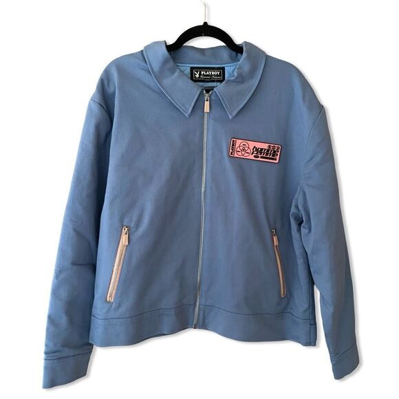 Homme Femme x Playboy Fantasy Jacket Blue men’s graphic NWT Sz M $295 - Picture 3 of 11